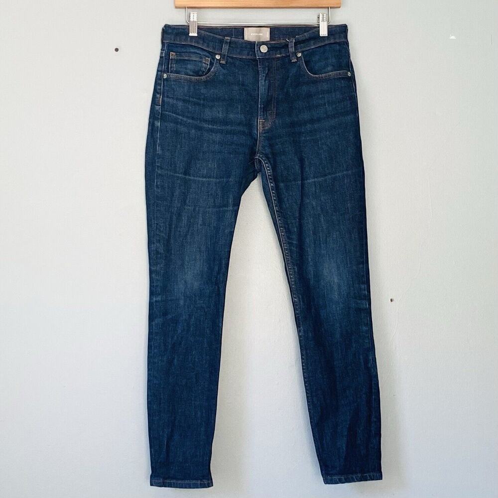Everlane Jeans Womens Size 30 Dark Wash Mide Rise Skinny Sustainable